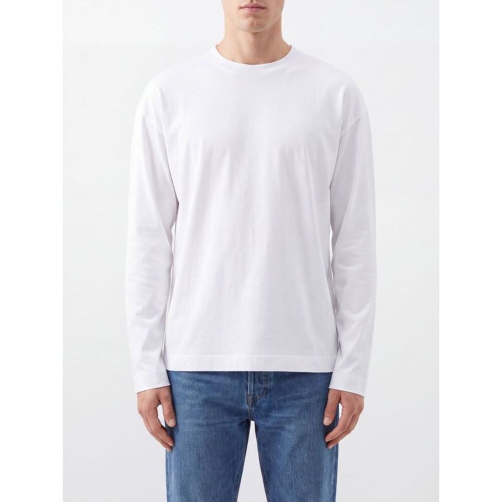 Dries Van Noten Men Dries Van Noten Relaxed Fit Long-Sleeved Cotton T-Shirt